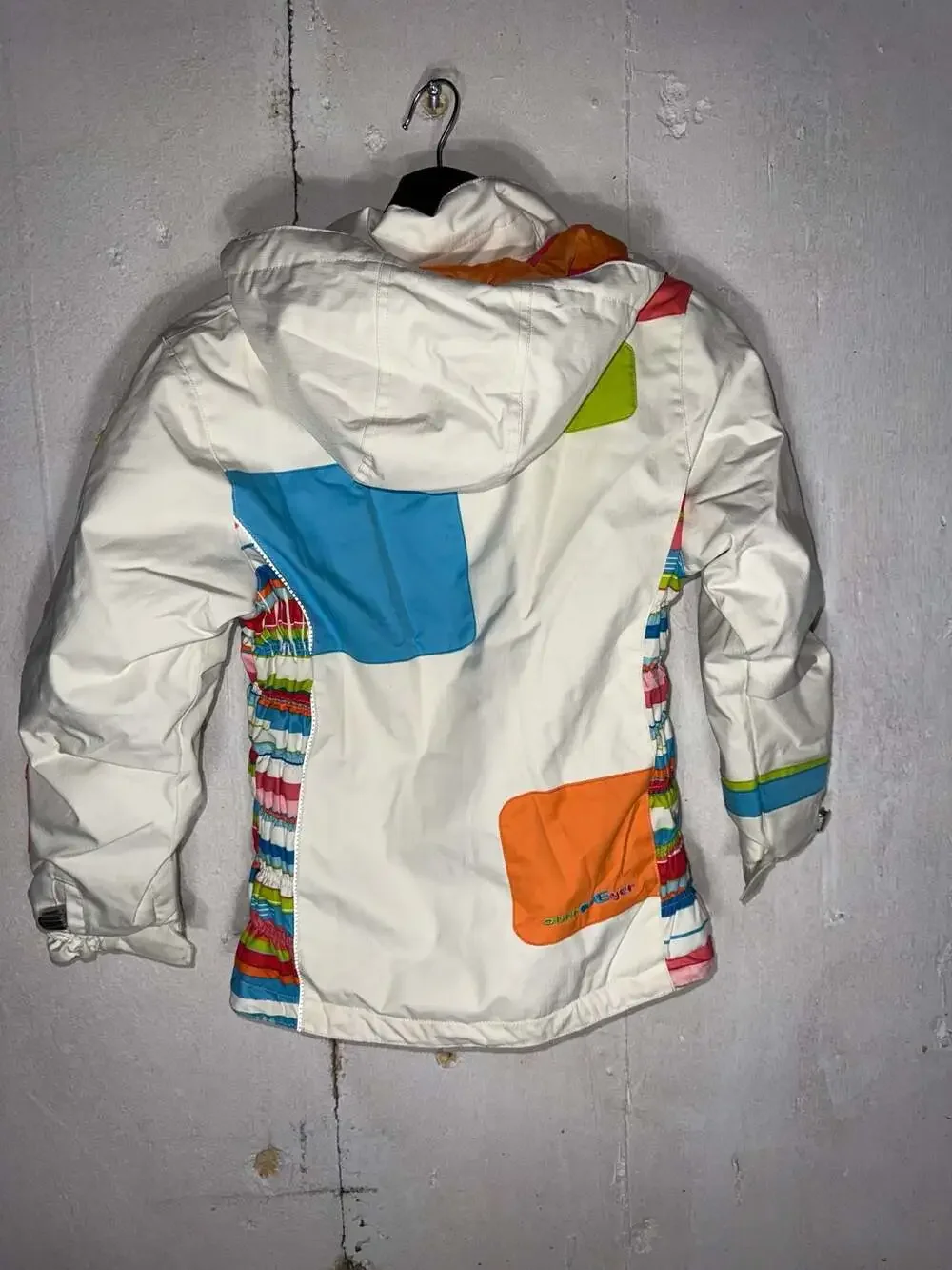 Obermeyer Kids Size 8 Niki I-Grow Patchwork Rainbow Ski Jacket
